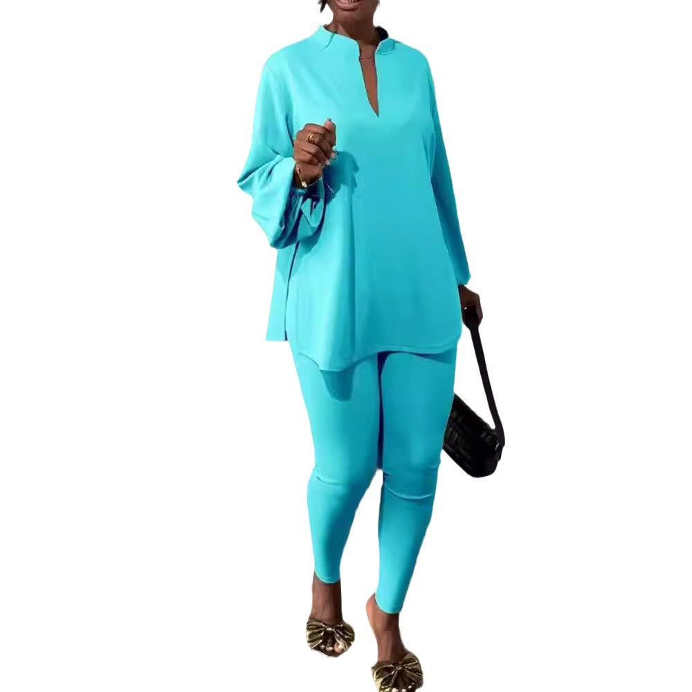 Top Tights Fashion Temperament Twinset