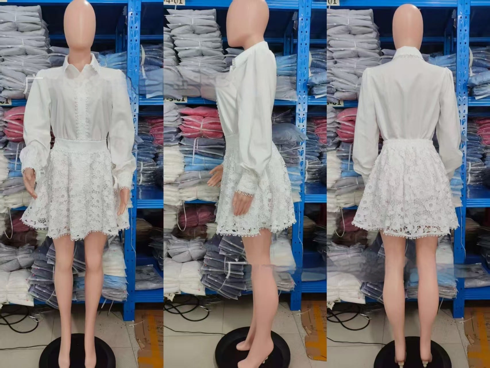 New Womens Fashion Top And Short Skirt Two-piece Set